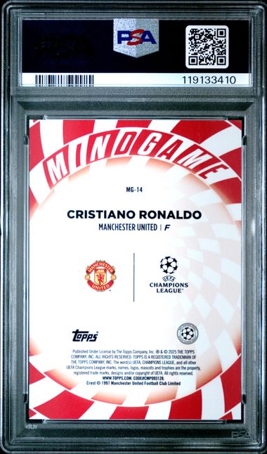 2024-25 TOPPS UEFA CLUB COMPETITIONS MINDGAME #MG14 CRISTIANO RONALDO