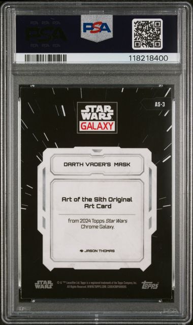 2024 TOPPS CHROME STAR WARS GALAXY ART OF THE SITH #AS3 DARTH VADER'S MASK