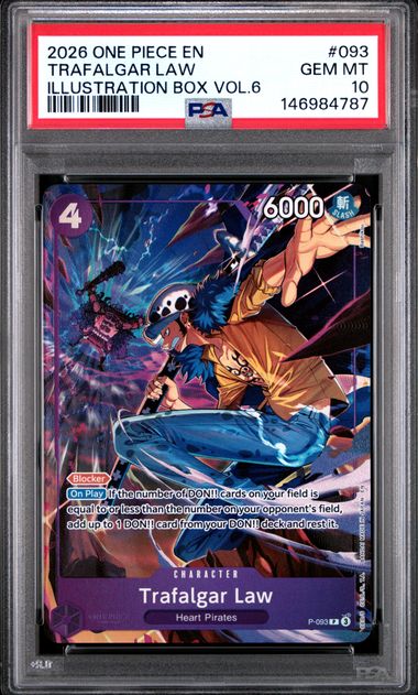 2026 ONE PIECE PROMOS #093 TRAFALGAR LAW ILLUSTRATION BOX VOL.6