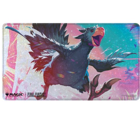 Ultra Pro Magic: The Gathering - Final Fantasy Premium Holofoil Playmat: Traveling Chocobo Black