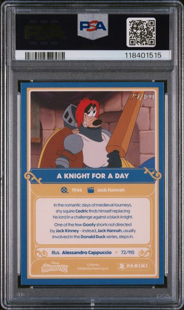 2024 PANINI DISNEY ANTHOLOGY #72 A KNIGHT FOR A DAY DROP HOLO