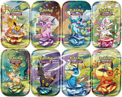 Prismatic Evolutions Mini Tin Display