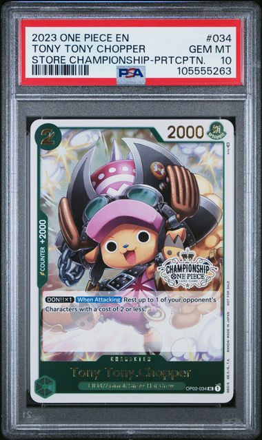 2023 ONE PIECE PROMOS #034 TONY TONY CHOPPER STORE CHAMPIONSHIP-PRTCPTN.