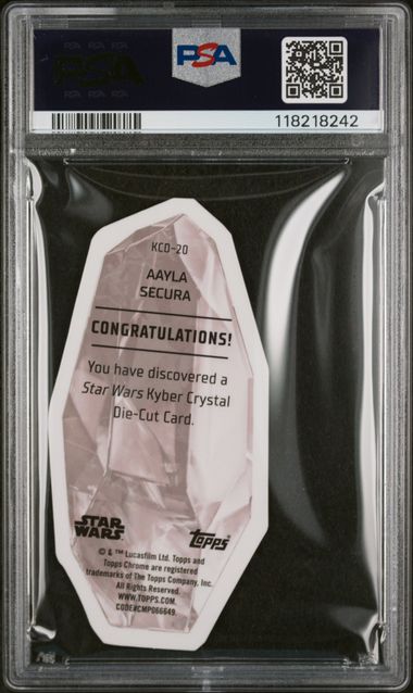 2023 TOPPS STAR WARS CHROME BLACK KYBER CRYSTAL DIE-CUT #20 AAYLA SECURA