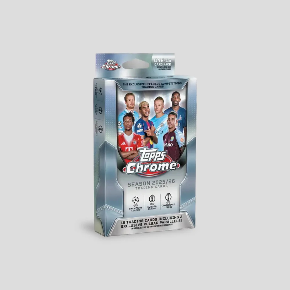 2025/26 Topps Chrome UEFA Club Competitions Soccer Hanger Box