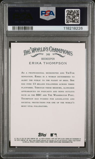 2024 TOPPS ALLEN & GINTER #249 ERIKA THOMPSON SILVER PORTRAIT HOT BOX