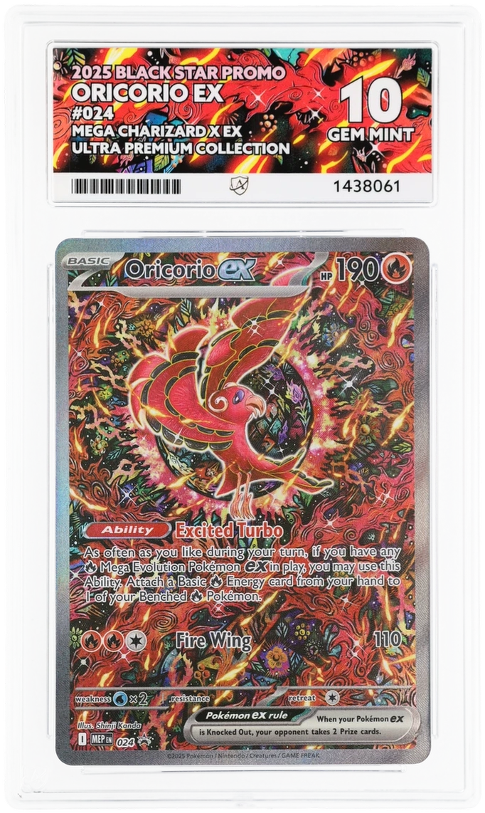 ACE Gem Mint 10 2025 Black Star Promo Oricorio EX #024