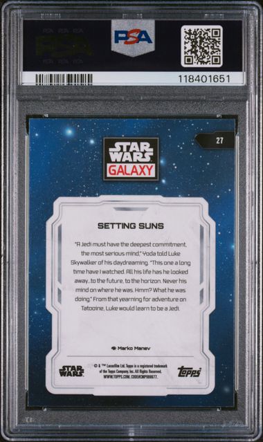 2024 TOPPS CHROME STAR WARS GALAXY #27 SETTING SUNS