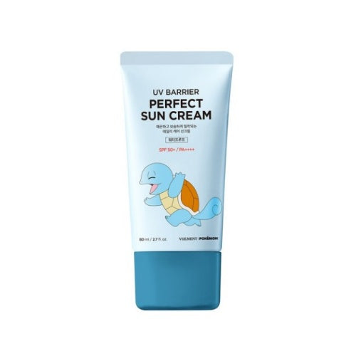 VEILMENT Pokemon UV Barrier Perfect Sun Cream SPF50+ PA++++ 80ml #Squirtle
