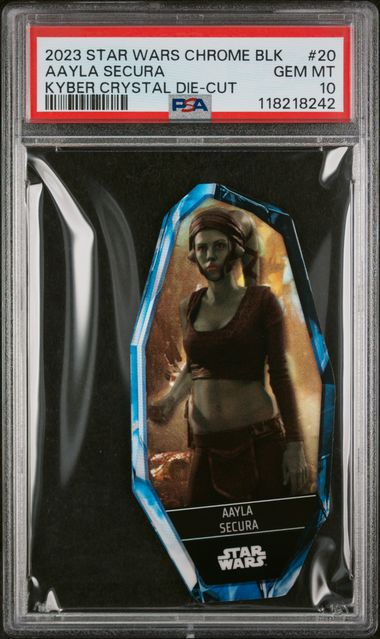 2023 TOPPS STAR WARS CHROME BLACK KYBER CRYSTAL DIE-CUT #20 AAYLA SECURA