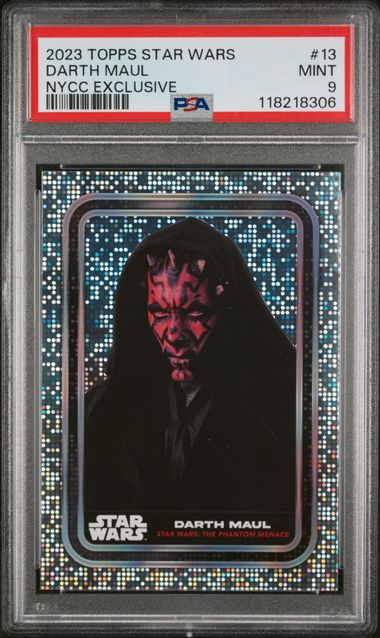 2023 TOPPS STAR WARS NYCC EXCLUSIVES #13 DARTH MAUL NYCC EXCLUSIVE