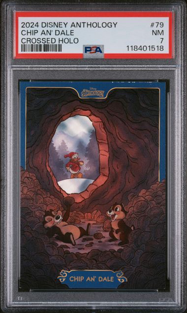 2024 PANINI DISNEY ANTHOLOGY #79 CHIP AN' DALE CROSSED HOLO