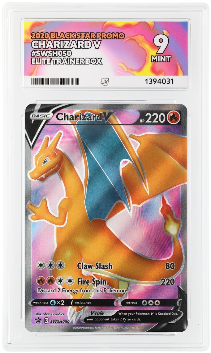 2020 black star promo charizard V #swsh050 ACE 9