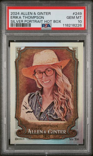 2024 TOPPS ALLEN & GINTER #249 ERIKA THOMPSON SILVER PORTRAIT HOT BOX