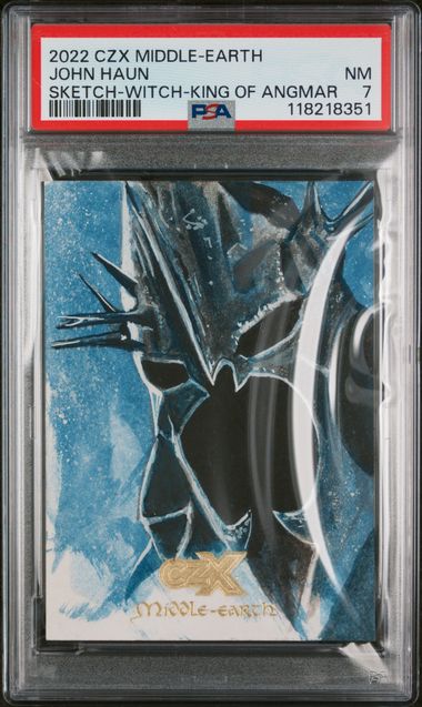 2022 CRYPTOZOIC CZX MIDDLE-EARTH SKETCH CARDS JOHN HAUN SKETCH-WITCH-KING OF ANGMAR