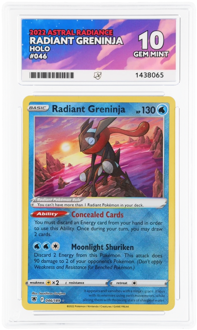 2022 astral radiance radiant greninja #046 ACE 10