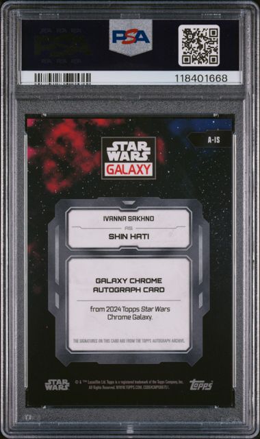 2024 TOPPS CHROME STAR WARS GALAXY AUTOGRAPHS #AIS IVANNA SAKHNO GALAXY AUTOGRAPH-WAVE