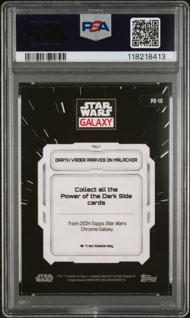 2024 TOPPS CHROME STAR WARS GALAXY POWER OF THE DARK SIDE #PD10 VADER ARRIVE/MALACHOR