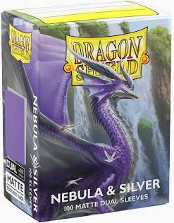 Dragon Shield: Nebula & Silver 100pc Matte Dual Sleeves