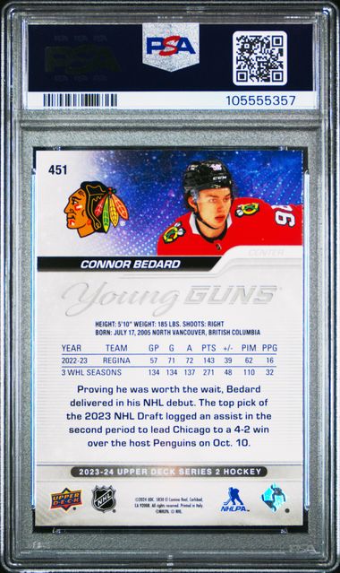 2023 UPPER DECK #451 CONNOR BEDARD