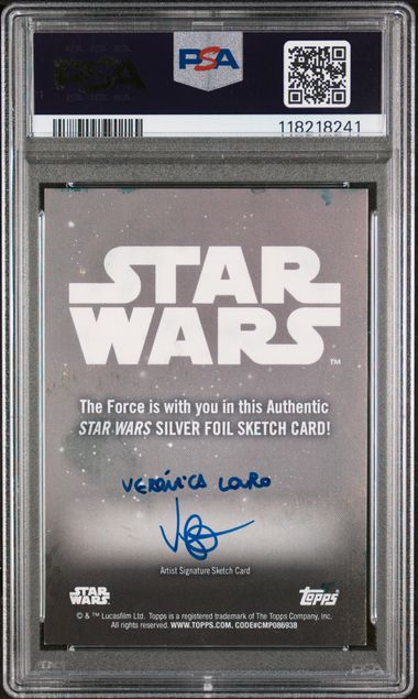 2024 TOPPS STAR WARS SKETCH CARDS VERONICA LOURO SLV SKT-BOBA FETT
