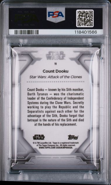 2024 TOPPS STAR WARS GALACTIC ANTIQUITIES METAL CHARACTERS #11 COUNT DOOKU