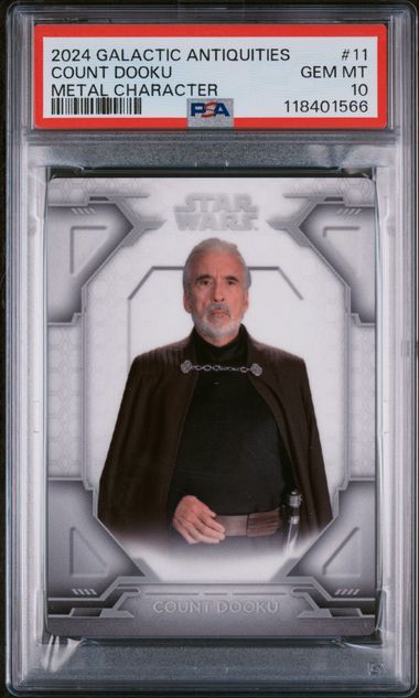 2024 TOPPS STAR WARS GALACTIC ANTIQUITIES METAL CHARACTERS #11 COUNT DOOKU