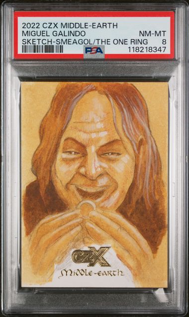 2022 CRYPTOZOIC CZX MIDDLE-EARTH SKETCH CARDS MIGUEL GALINDO SKETCH-SMEAGOL/THE ONE RING