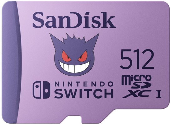 SanDisk SDSQXAO-512G-GN6ZK Flash Memory 512 GB MicroSDXC Gengar