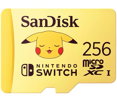 Sandisk Memory Card 256 Gb Microsdxc, W129021244 Pikachu