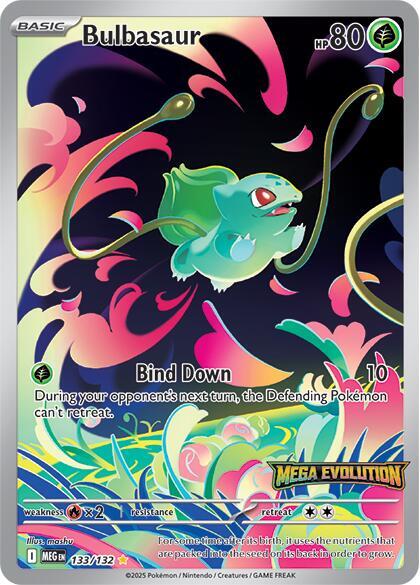 Bulbasaur 133 132 Mega Evolution Stamped (MCAP 133/132)