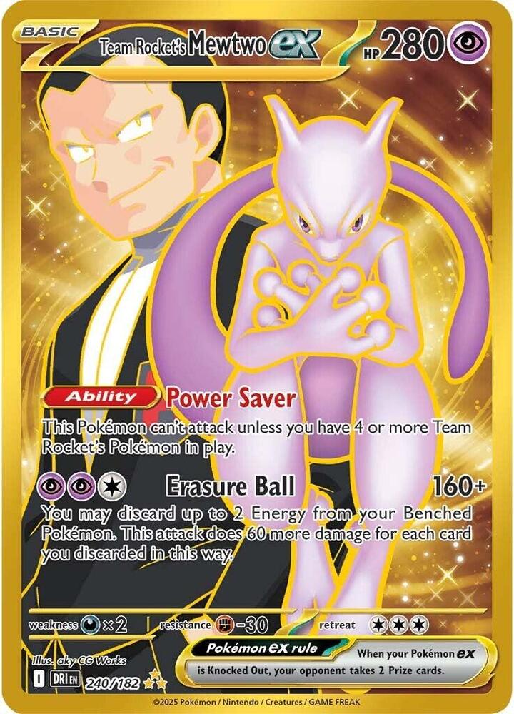 Team Rocket's Mewtwo ex (DRI 240/182)