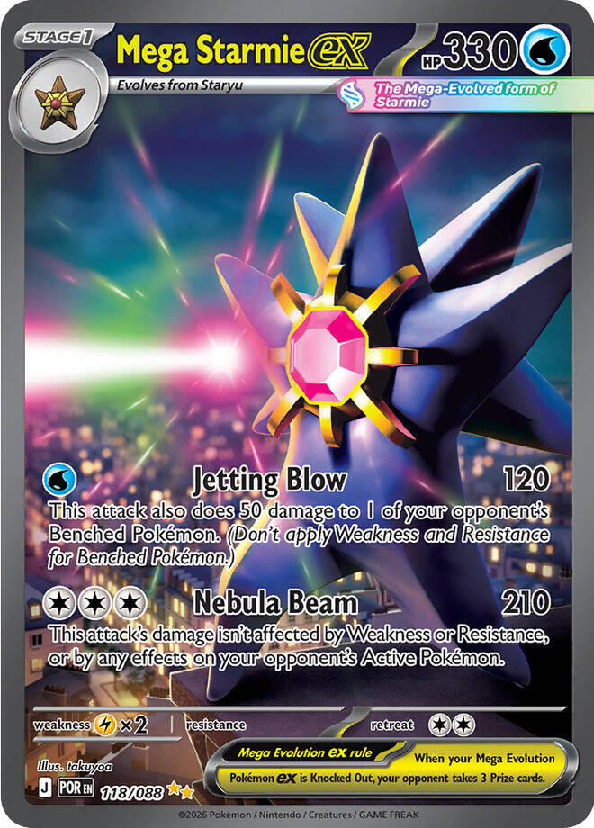 Mega Starmie ex (POR 118/088)