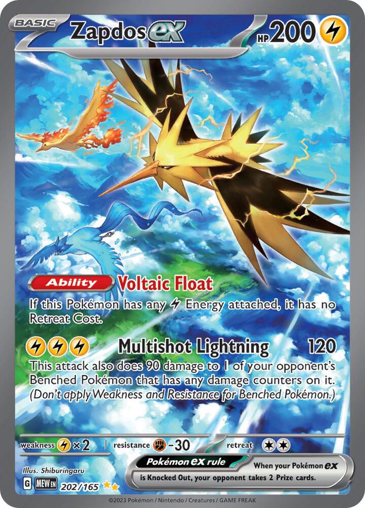 Zapdos ex (MEW 202/165)