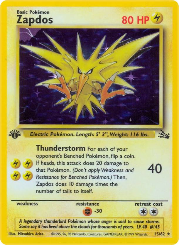 Zapdos 15 (FO 15/62)