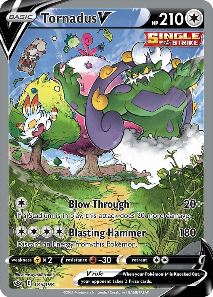 Tornadus V Alternate Full Art (SWSH06 185/198)