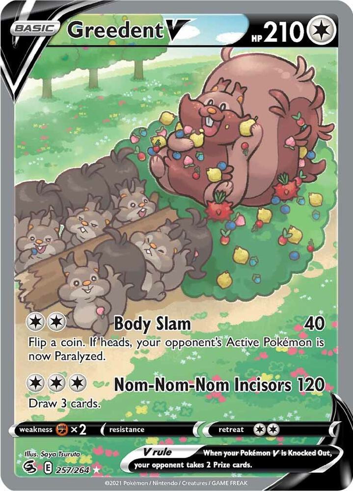 Greedent V Alternate Full Art (SWSH08 257/264)