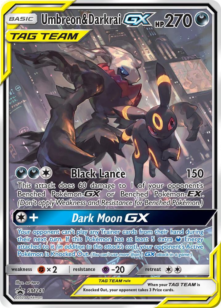 Umbreon and Darkrai GX SM241 (SMP SM241)
