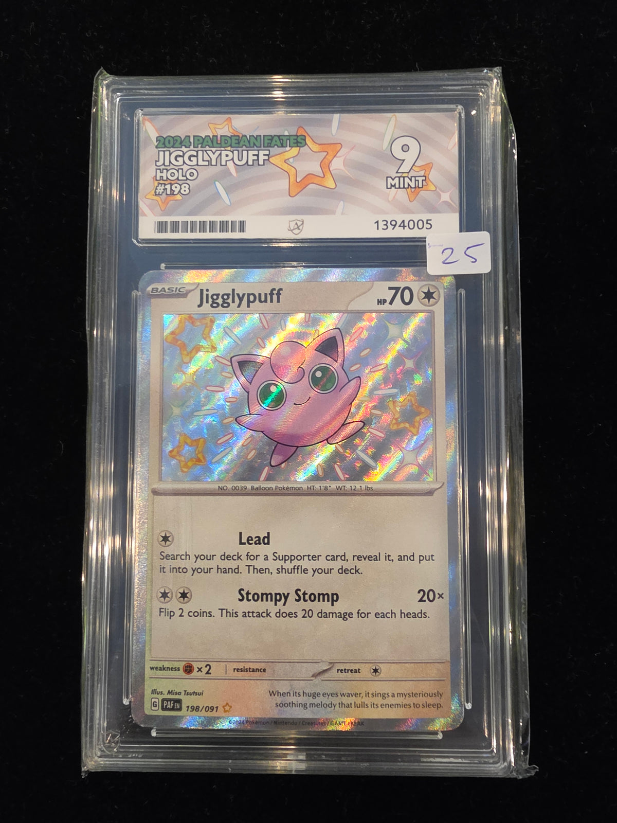 ACE 9 Mint Jigglypuff 2024 Paldean Fates
