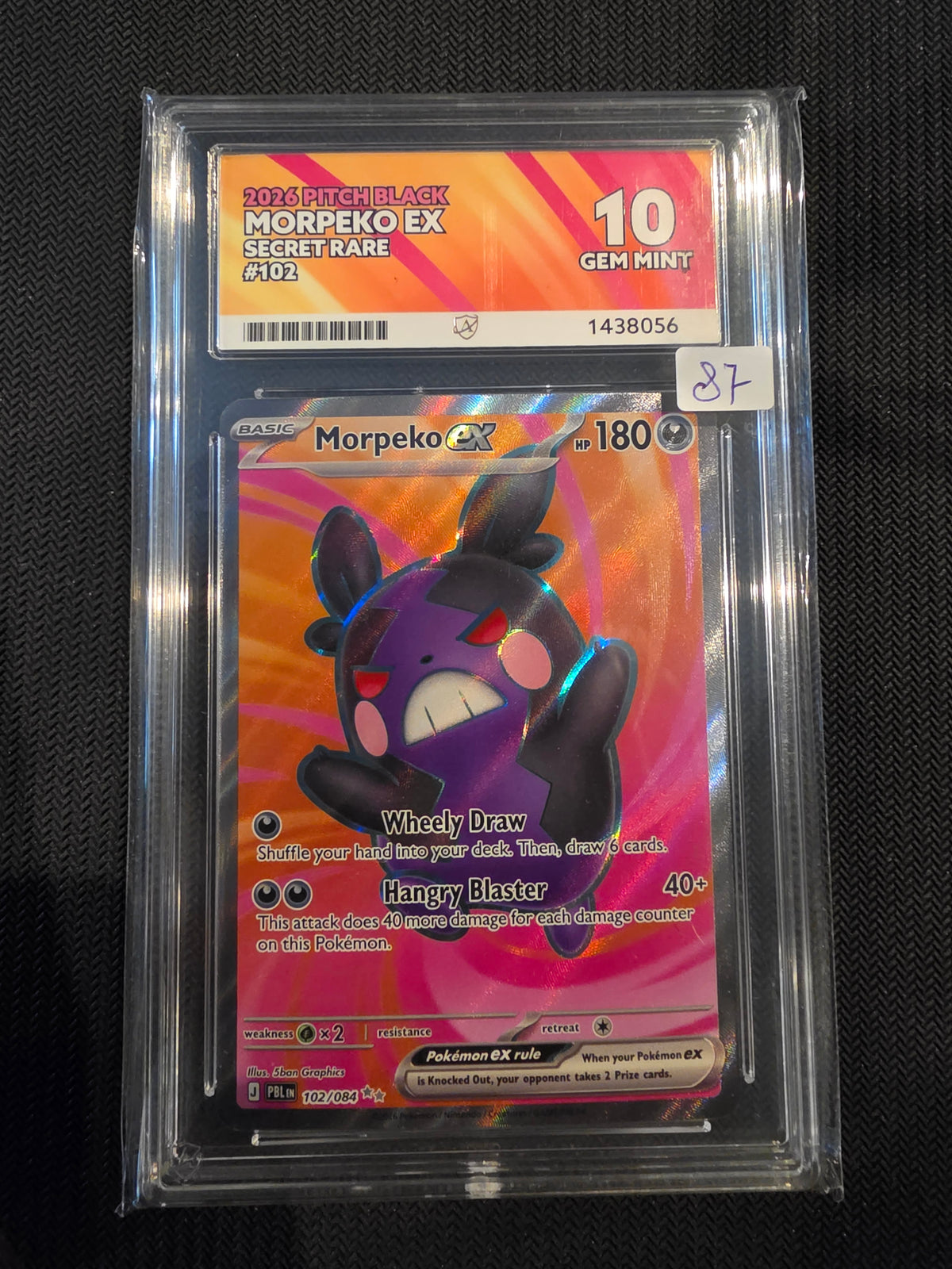 ACE Gem Mint 10 2026 Pitch Black Morpeko EX