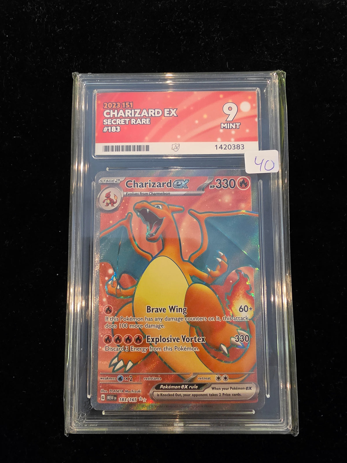 ACE Mint 9 2023 Charizard Ex 151