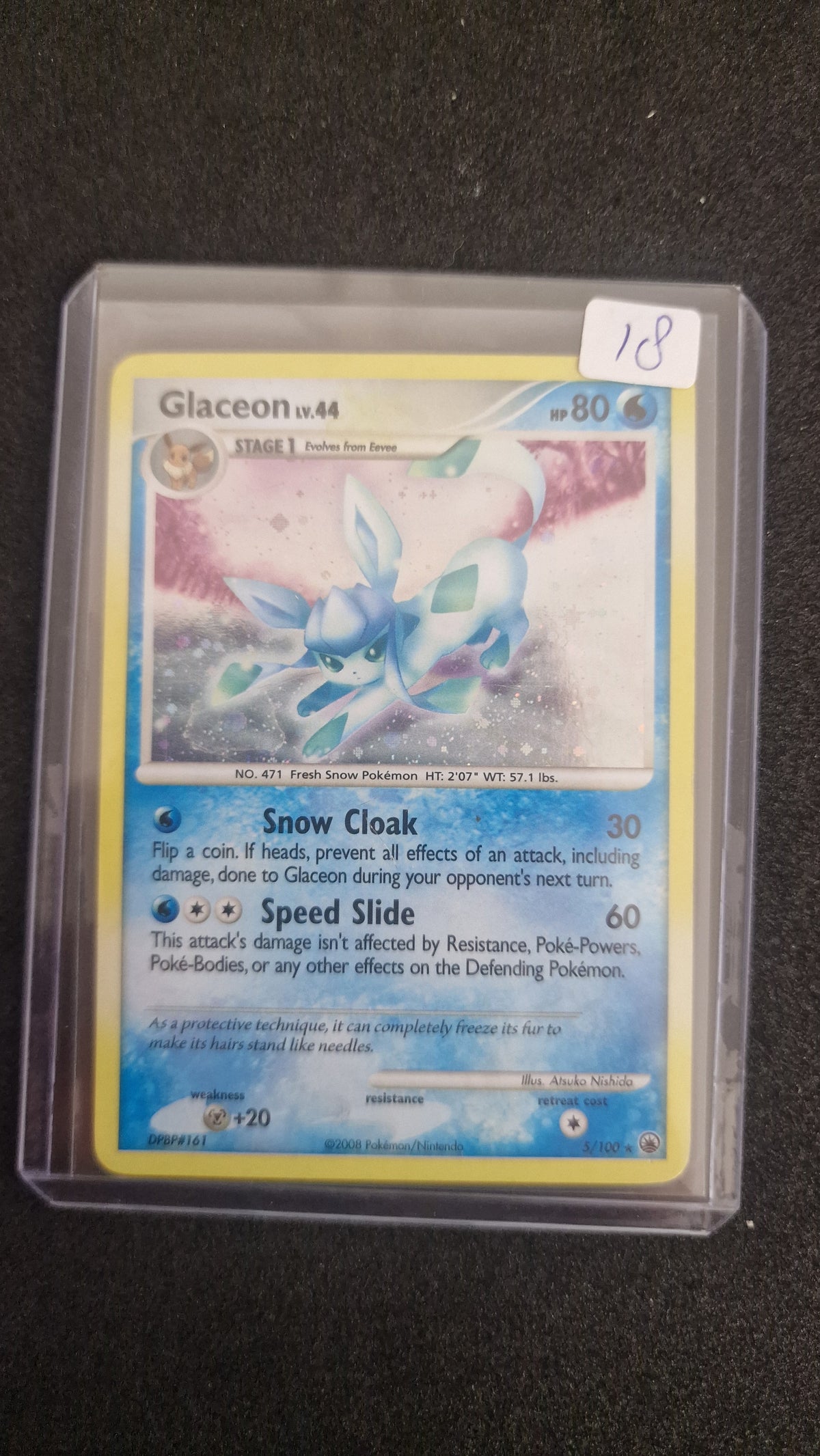 Glaceon 5/100 2008 HOLO
