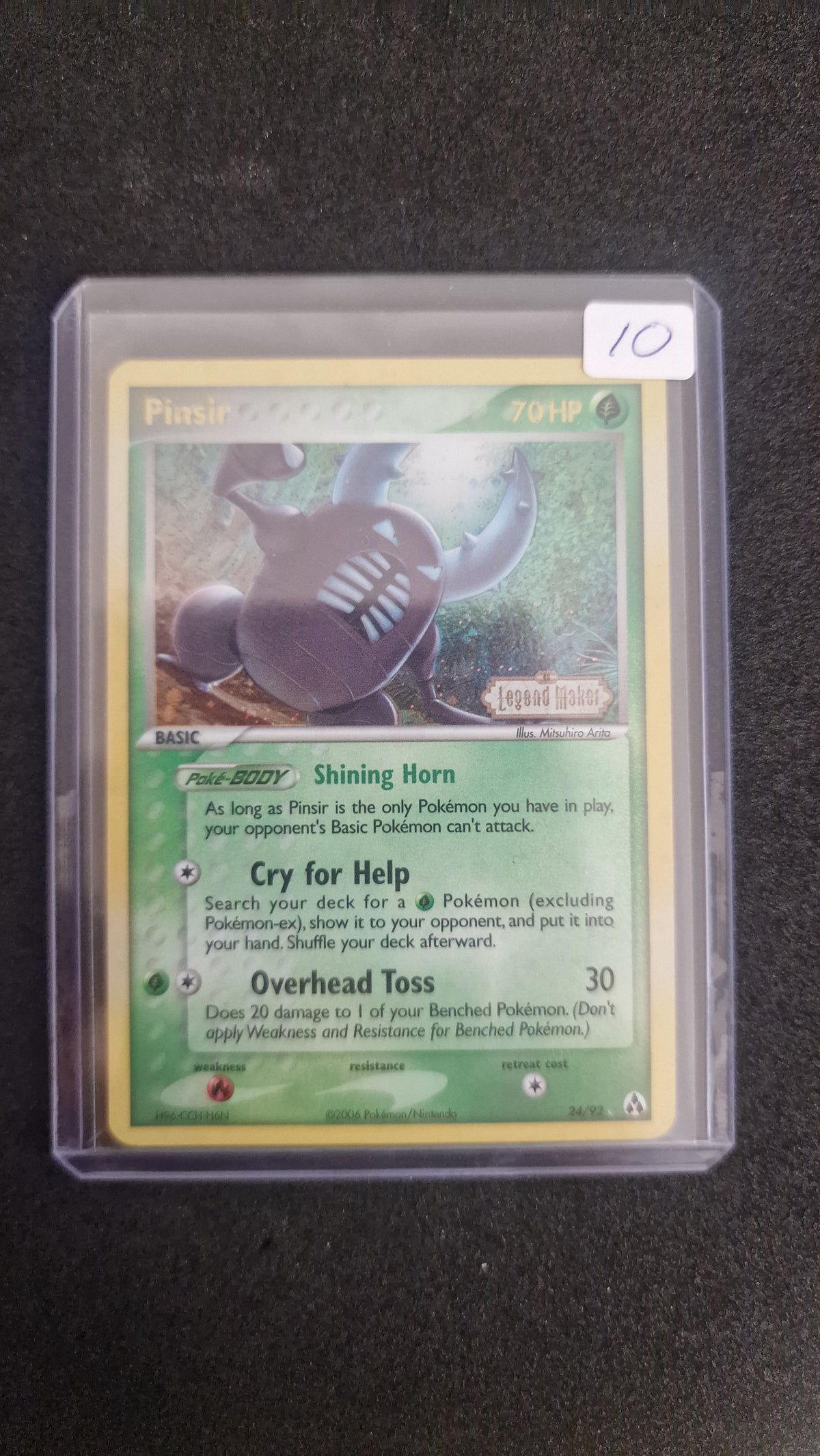 Pinsir 24/92 Reverse Holo Stamped